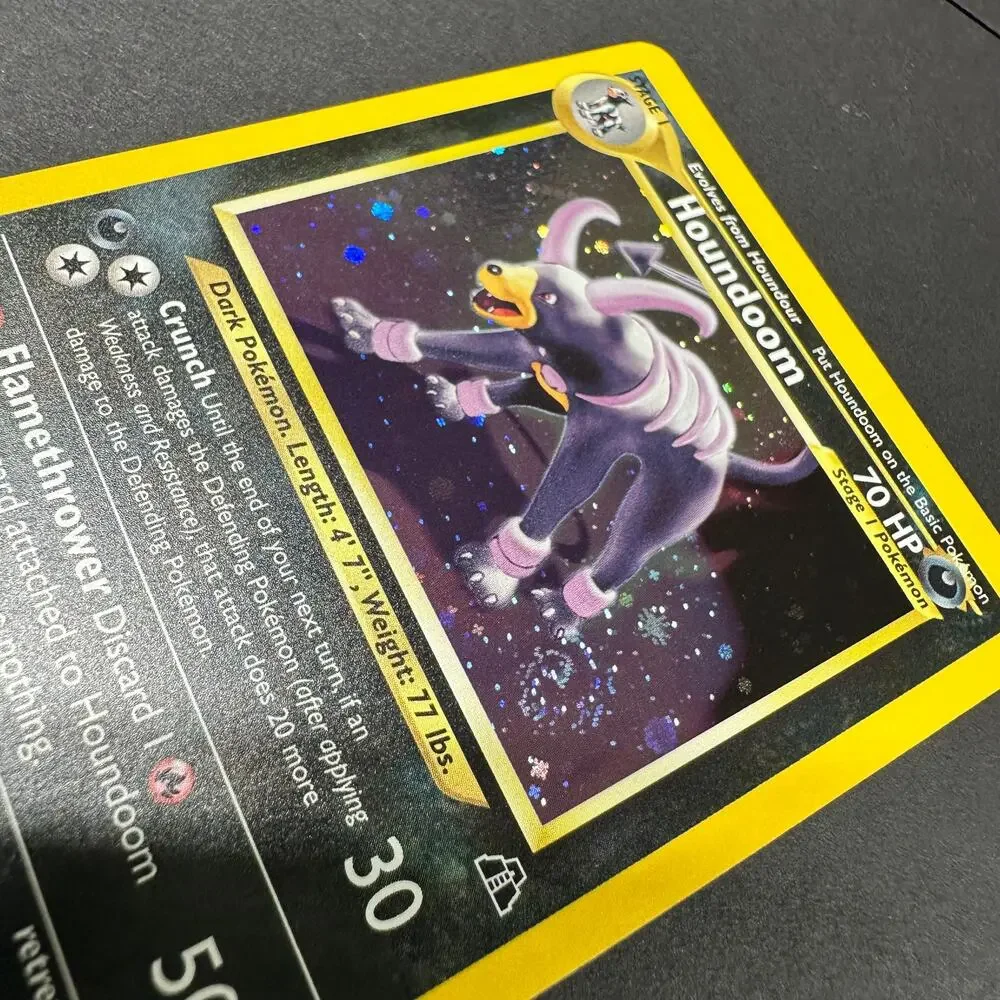 Pokemon TCG Houndoom Neo Discovery 04/75 Holo Rare Unlimited NM SWIRL